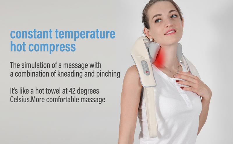 Shoulder and neck massager, deep tissue pain relief, deep neck and shoulder pain relief, the best gift