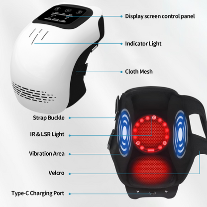 Boderi® Knee Massager, Adjustable Temperature And Frequency ,Infrared Heating Can Cure Knee Problems